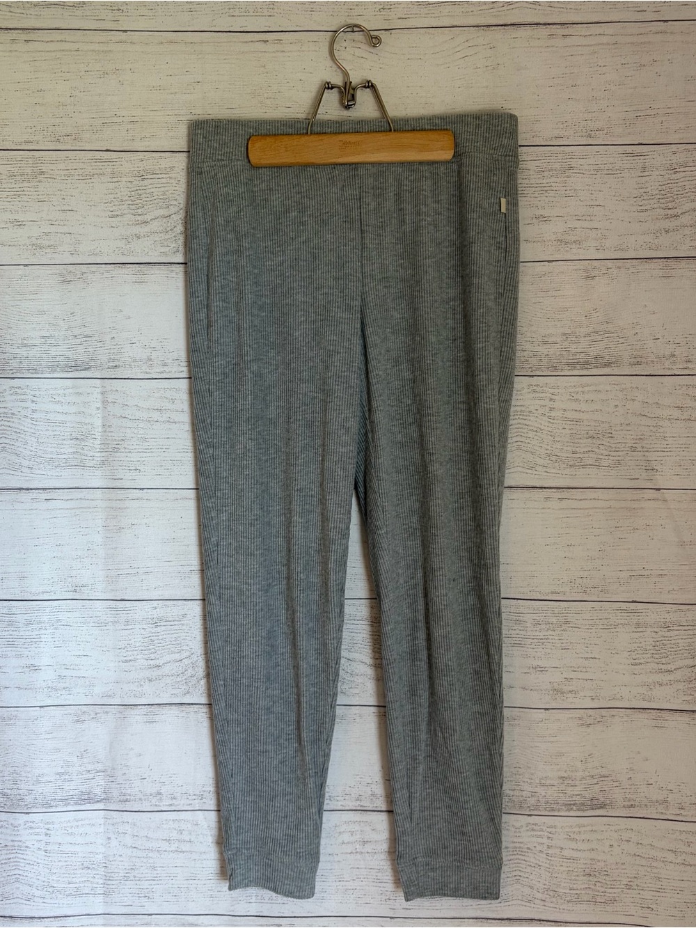 Ugg Kylo Ribbed Knit Jogger Pants in Gray.